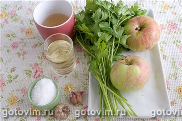 Аджика з яблуками, Крок 01