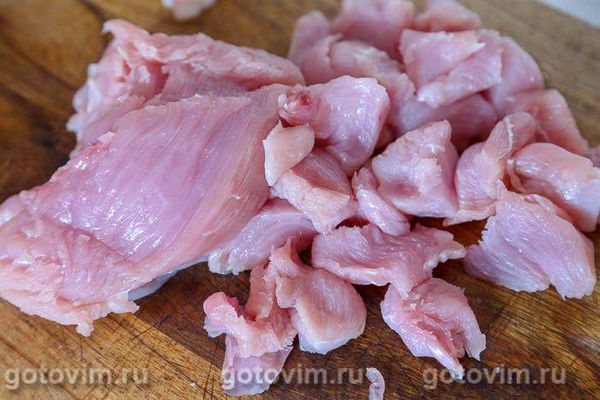 Пельмені з індички з лисичками, Крок 02