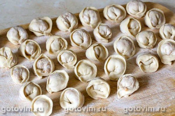 Пельмені з індички з лисичками, Крок 07