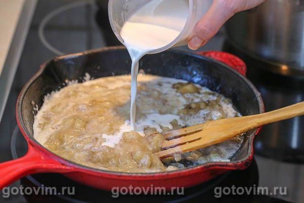 Вершковий заварний банановий крем 